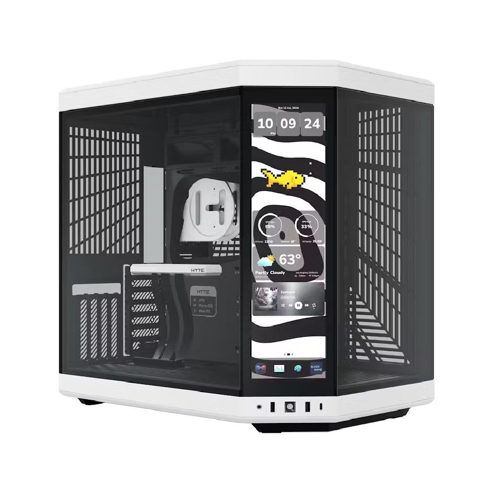 เคสคอมพิวเตอร์ Hyte Y70 14.9 Touch Infinite White/Black (CS-HYTE-Y70TI-WB)