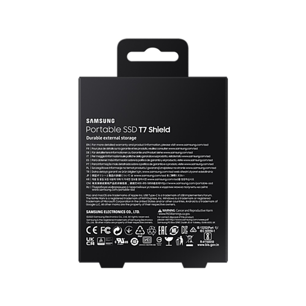 ฮาร์ดดิสก์ Samsung SSD Ext Portable T7 Shield USB 3.2 Gen 2 2TB Beige