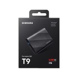 ฮาร์ดดิสก์ Samsung SSD Ext Portable T9 USB 3.2 Gen 2x2 2TB Black