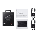 ฮาร์ดดิสก์ Samsung SSD Ext Portable T9 USB 3.2 Gen 2x2 2TB Black
