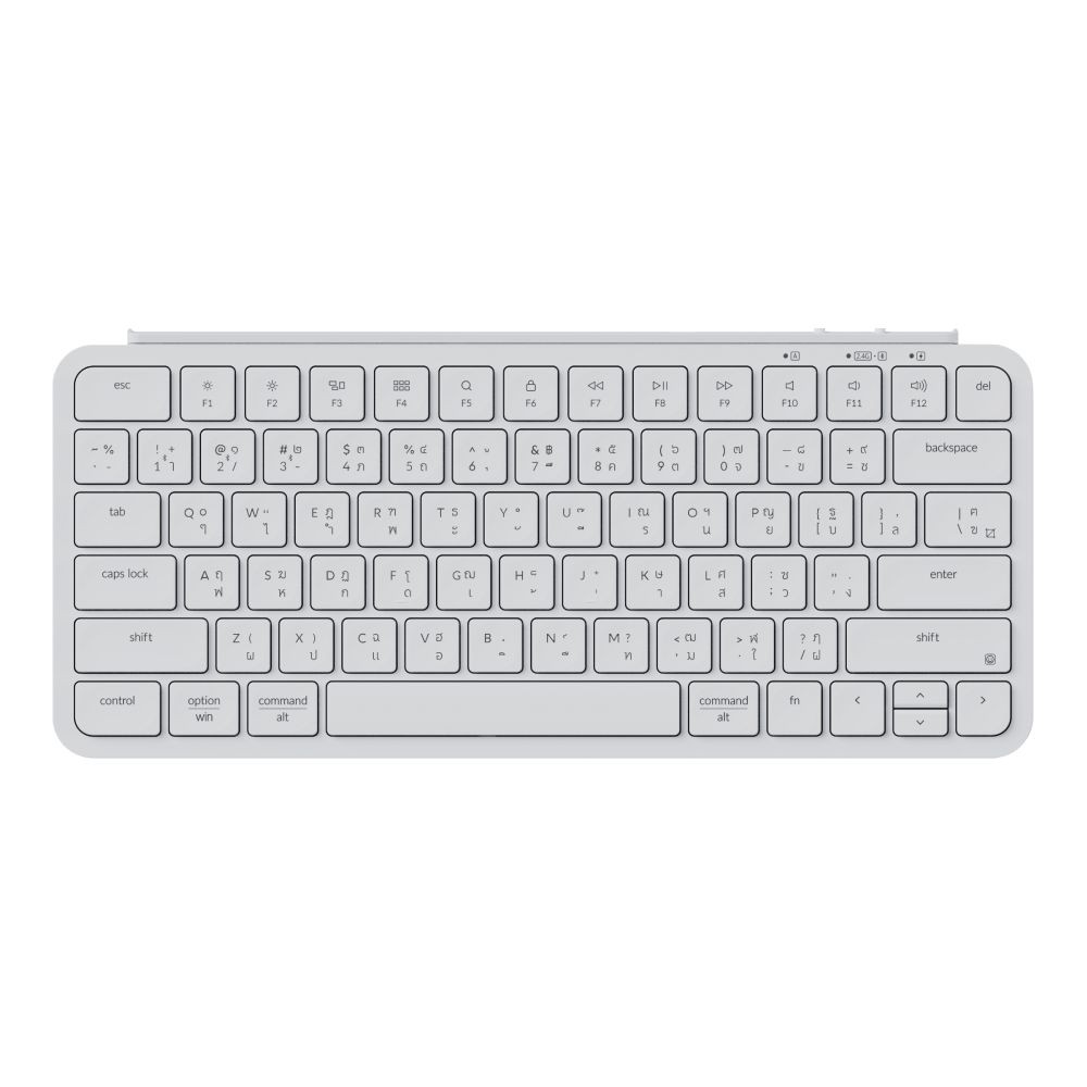 Keychron B1 Pro คีย์บอร์ดไร้สาย 75% สีขาว รองรับ Bluetooth และ 2.4 GHz