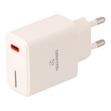 อะแดปเตอร์พร้อมสายชาร์จ TECHPRO Wall USB Charger 1 USB-C (PD20W) + USB-C to Lightning Cable 1M. White (TP-WC04CL) (TISI)