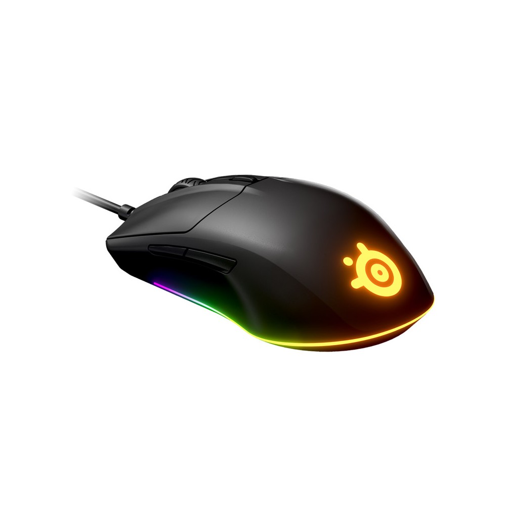 เมาส์เกมมิ่ง SteelSeries Gaming Mouse Rival 3 Black