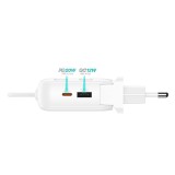 พาวเวอร์แบงค์ ALPHA 10,000 mAh Built-in Cable 20WPD ALPC10-26PD White