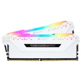 แรมพีซี Corsair Ram PC DDR4 16GB/2666MHz CL16 (8GBx2) Vengeance RGB Pro (White) + Light Enhancement Kit