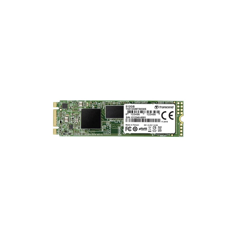 การ์ดเอสเอสดี Transcend SSD M.2 2280 512GB R560MB/s W520MB/s SATA III TLC (MTS830S)