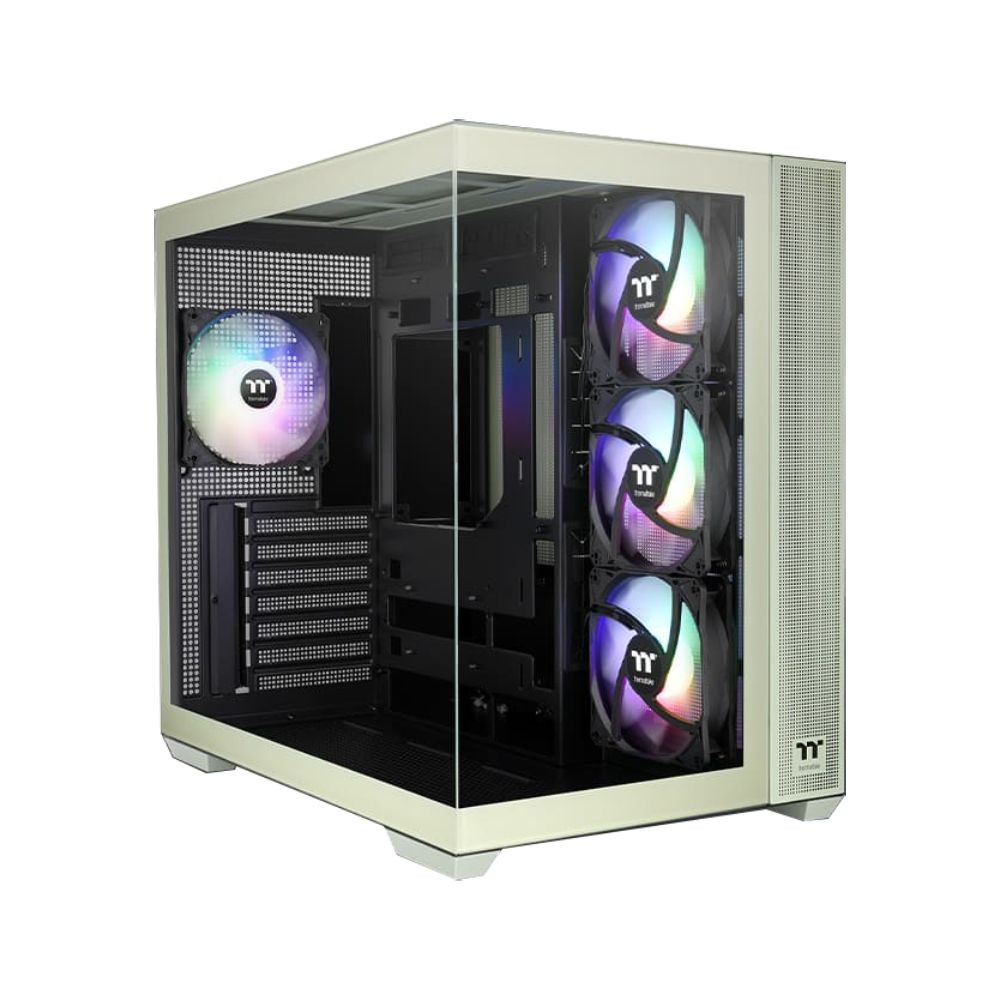 เคสคอมพิวเตอร์ THERMALTAKE View 380 TG ARGB Matcha Green Mid-Tower