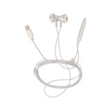 หูฟัง TECHPRO Magnet Earbud with Mic. Type-C White