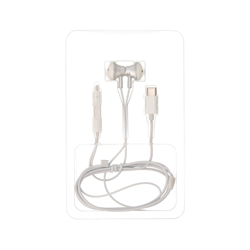 หูฟัง TECHPRO Magnet Earbud with Mic. Type-C White