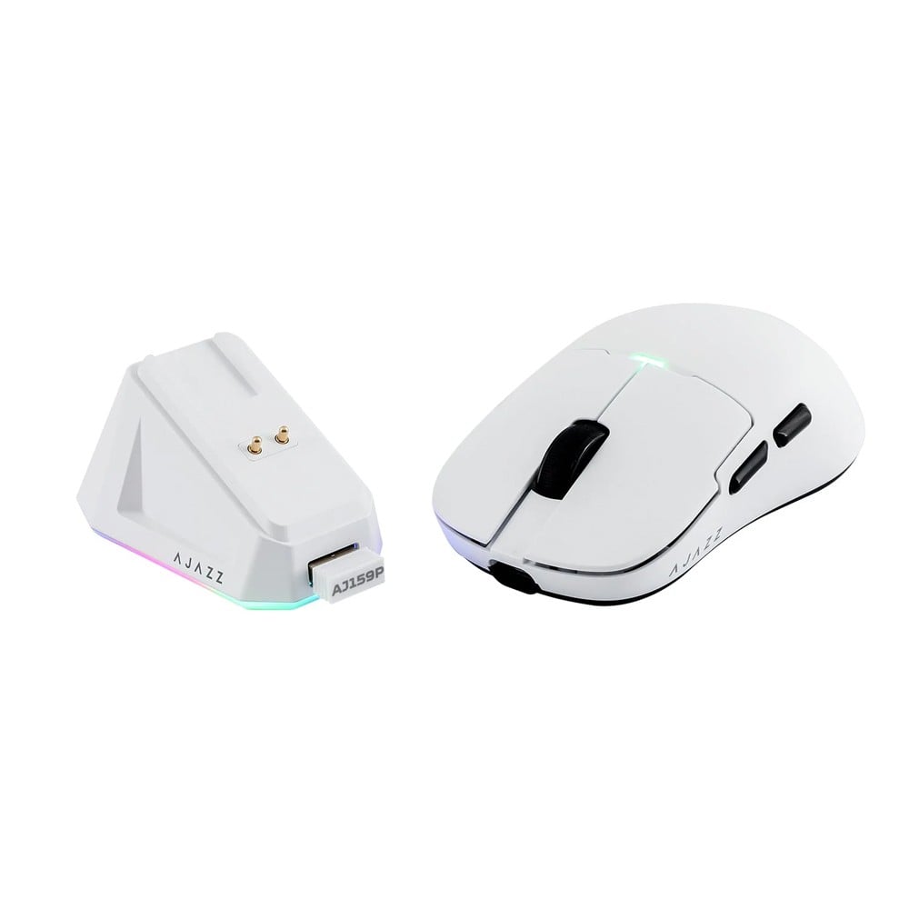 เมาส์เกมมิ่ง Ajazz AJ159P White
