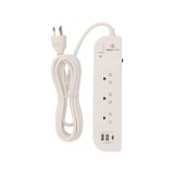 ปลั๊กไฟ TECHPRO Plug 3 Way 1 Switch 2xUSB 1xType-C 3M. (PLG04)