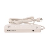 ปลั๊กไฟ TECHPRO Plug 3 Way 1 Switch 2xUSB 1xType-C 3M. (PLG04)