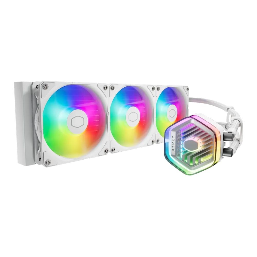 ชุดระบายความร้อนซีพียู Cooler Master MasterLiquid 360 Atmos White AIO Liquid Cooler (MLX-D36M-A25PZ-