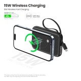 พาวเวอร์แบงค์ ALPHA 10,000 mAh Built-in Cable ALP10-21WPD Pro Black