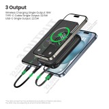 พาวเวอร์แบงค์ ALPHA 10,000 mAh Built-in Cable ALP10-21WPD Pro Black
