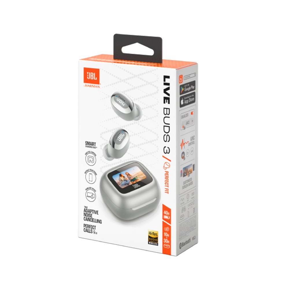 หูฟังไร้สาย JBL Live Buds 3 Silver