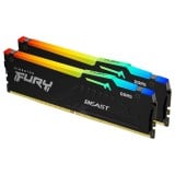 แรมพีซี Kingston DDR5 64GB/5600MHz.CL40 (2x32GB) FURY Beast RGB - Black (KF556C40BBAK2-64)
