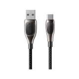 สายชาร์จ QPLUS USB-A to USB-C Cable Nylon 6A 1M. Black (T19)