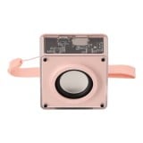 ลำโพงบลูทูธ QPLUS Mini Cute Cube Pink