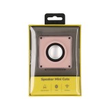 ลำโพงบลูทูธ QPLUS Mini Cute Cube Pink