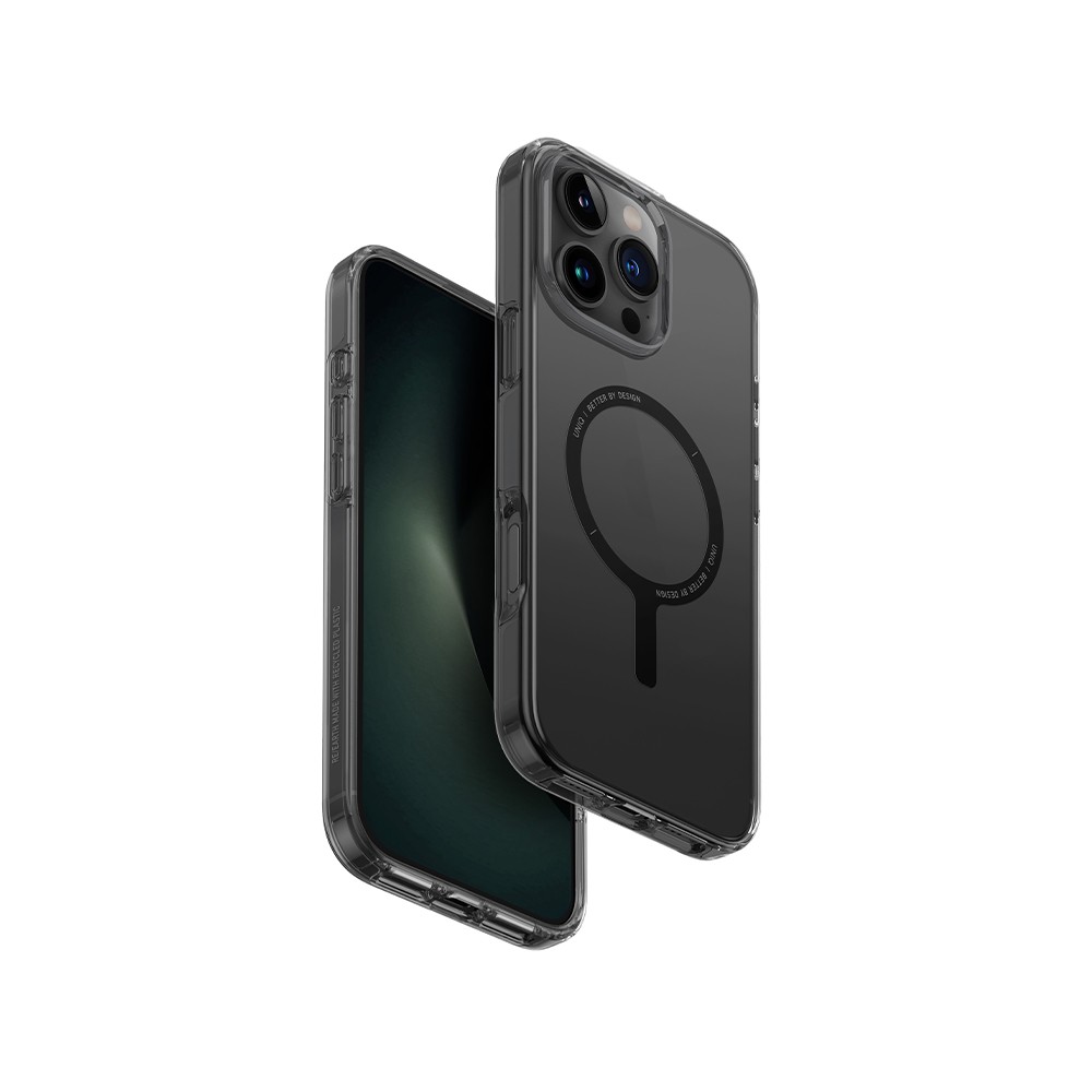 เคส Uniq iPhone 16 Pro Max Magclick Clario (ECO) Smoke