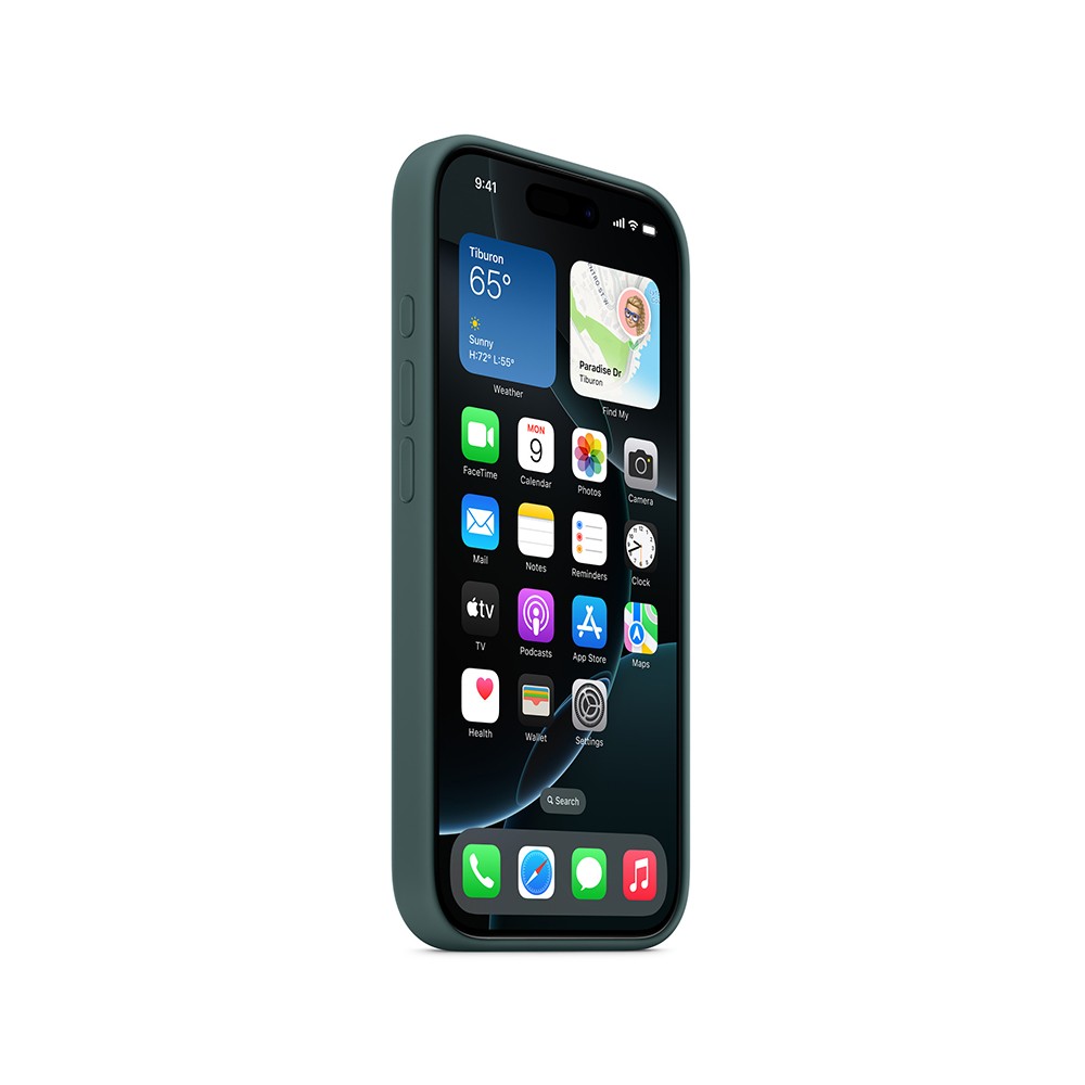 Apple iPhone 16 Pro Silicone Case with MagSafe - Lake Green