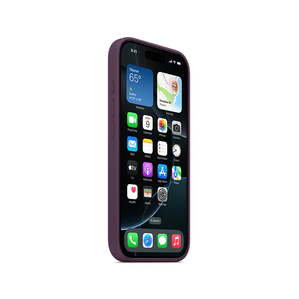 Apple iPhone 16 Pro Silicone Case with MagSafe - Plum