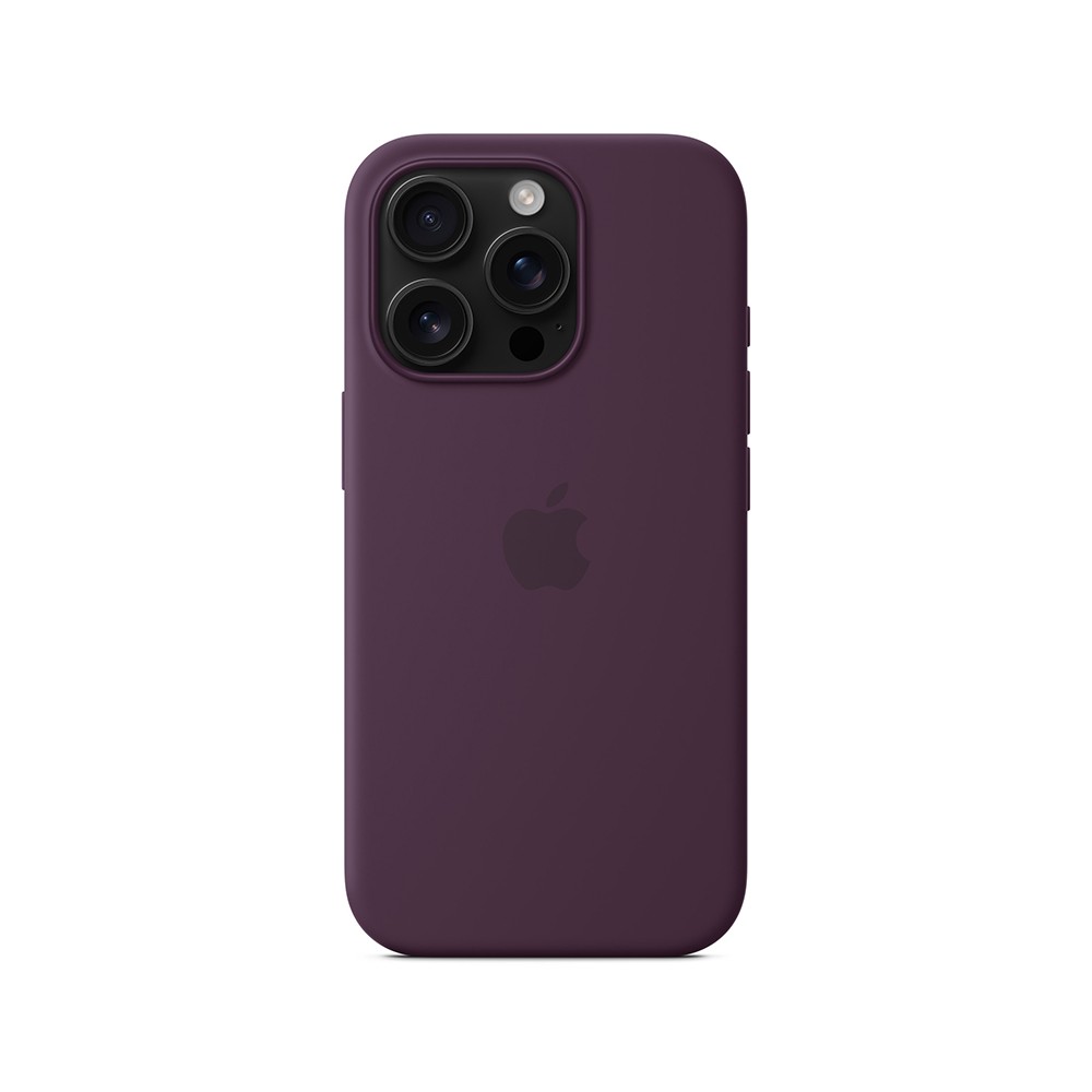 Apple iPhone 16 Pro Silicone Case with MagSafe - Plum