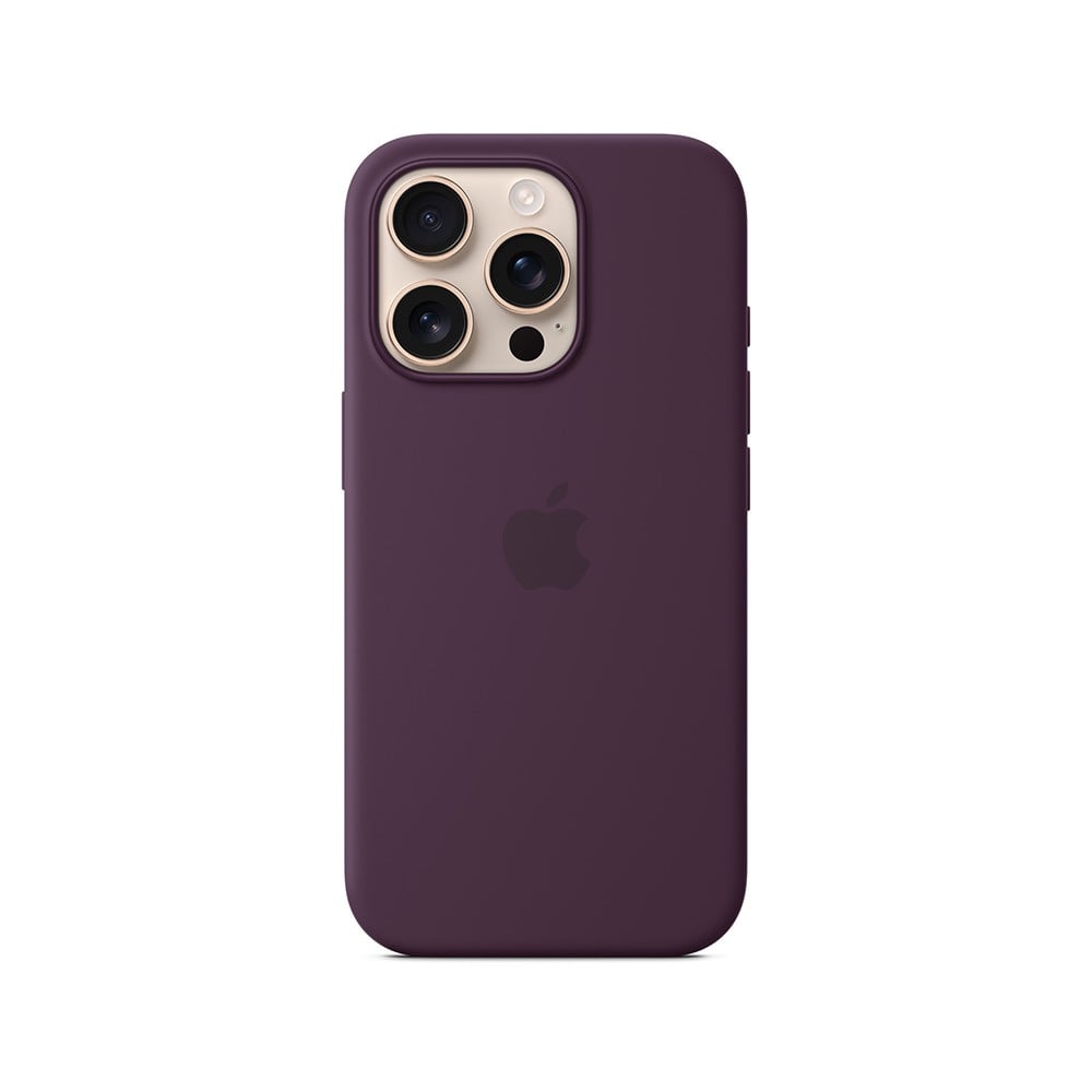Apple iPhone 16 Pro Silicone Case with MagSafe - Plum