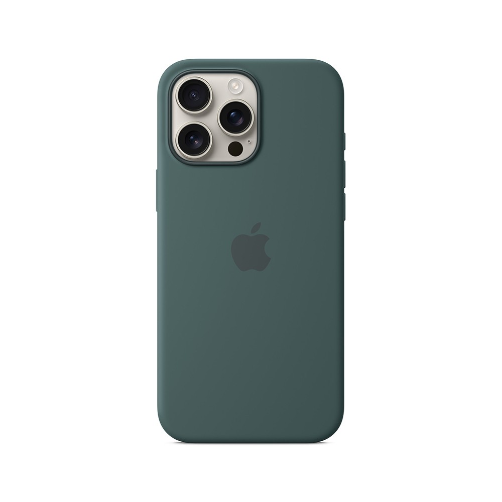 Apple iPhone 16 Pro Max Silicone Case with MagSafe - Lake Green