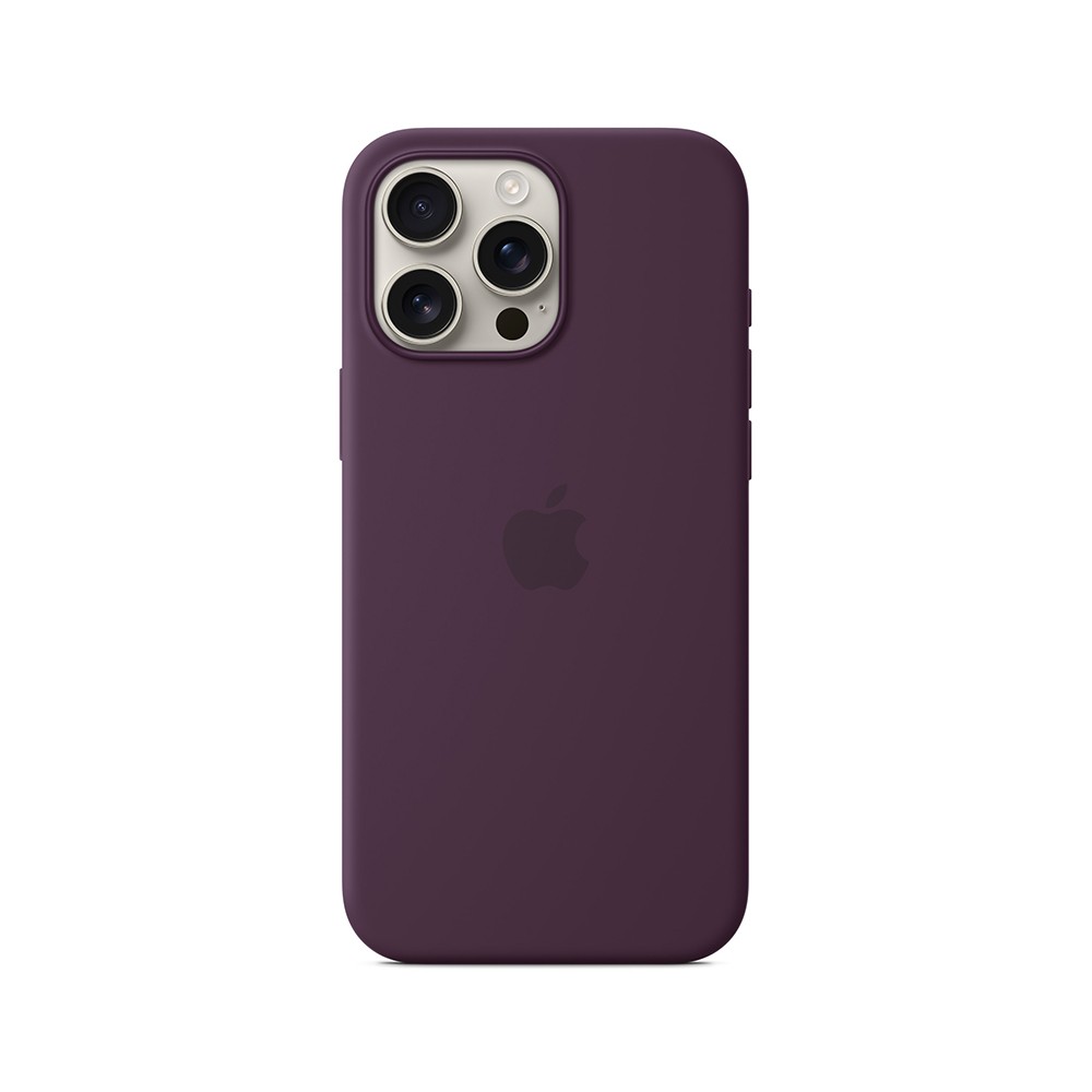 Apple iPhone 16 Pro Max Silicone Case with MagSafe - Plum