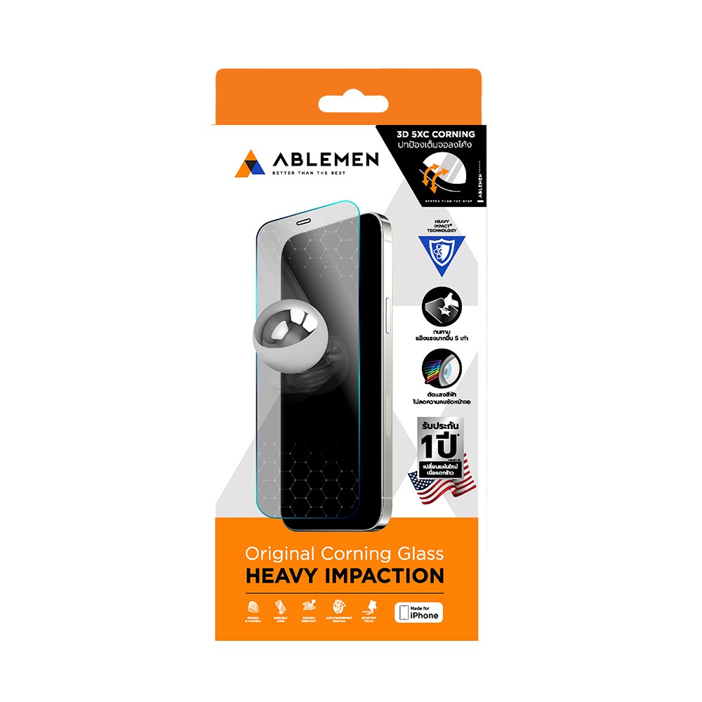 ฟิลม์กันรอย Ablemen BLC iPhone 16 Pro 3D 5XC
