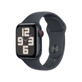 Apple Watch SE GPS + Cellular 40mm Midnight Aluminium Case with Midnight Sport Band - M/L (2024)