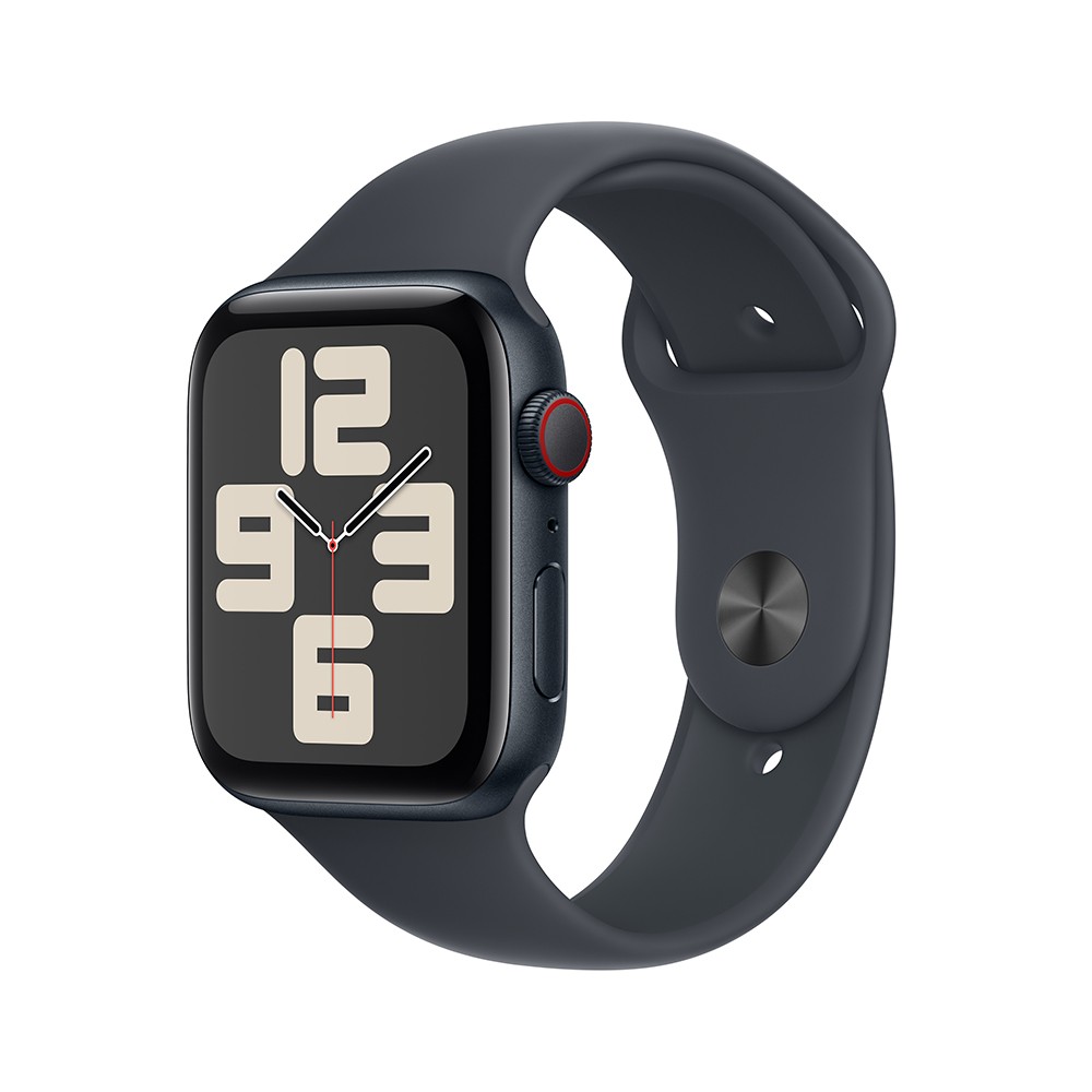 Apple Watch SE GPS + Cellular 44mm Midnight Aluminium Case with Midnight Sport Band - S/M (2024)