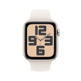 Apple Watch SE GPS 44mm Starlight Aluminium Case with Starlight Sport Band - S/M (2024)