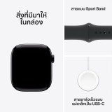 Apple Watch Series 10 GPS 42mm Jet Black Aluminium Case with Black Sport Band - S/M