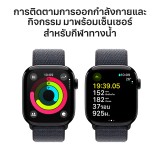 Apple Watch Series 10 GPS + Cellular 42mm Jet Black Aluminium Case with Ink Sport Loop