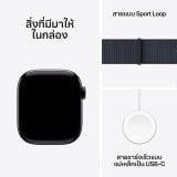 Apple Watch Series 10 GPS + Cellular 42mm Jet Black Aluminium Case with Ink Sport Loop
