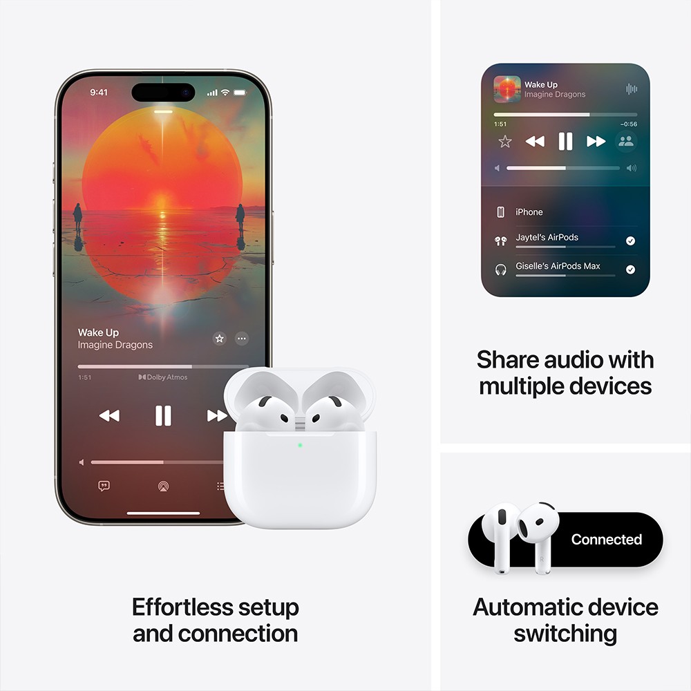 หูฟังไร้สาย Apple AirPods 4 with Active Noise Cancellation