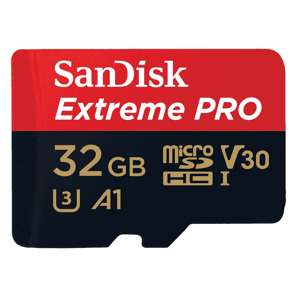 เมมโมรี่การ์ด SanDisk Micro SDHC Extreme Pro 32GB A1 C10 with SD Adapter (SDSQXCG_032G_GN6MA)