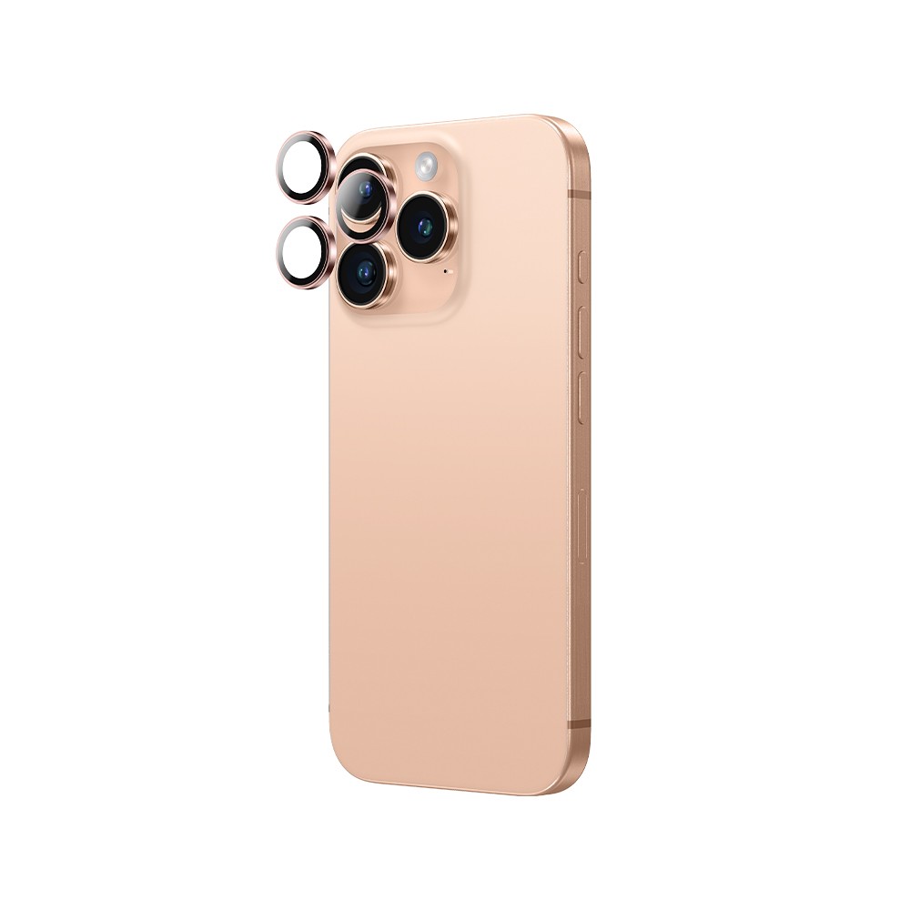 ฟิล์มกันเลนส์ AMAZINGthing Camera Lens iPhone 16 Pro/16 Pro Max (Three Lens) Rose Gold