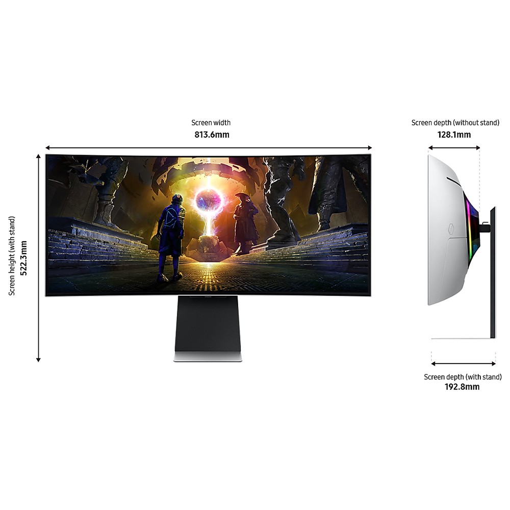 จอมอนิเตอร์ SAMSUNG Odyssey G8 LS34DG850SEXXT Gaming Monitor (OLED UWQHD 2K 175Hz)