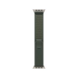 Apple Watch 49mm Green Trail Loop - M/L - Natural Titanium Finish