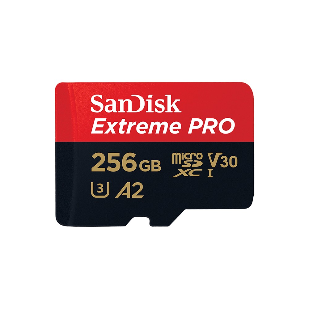 SanDisk Micro SDXC Extreme 256GB A2 C10 170MB/s R with SD Adapter (SDSQXCZ_256G_GN6MA)