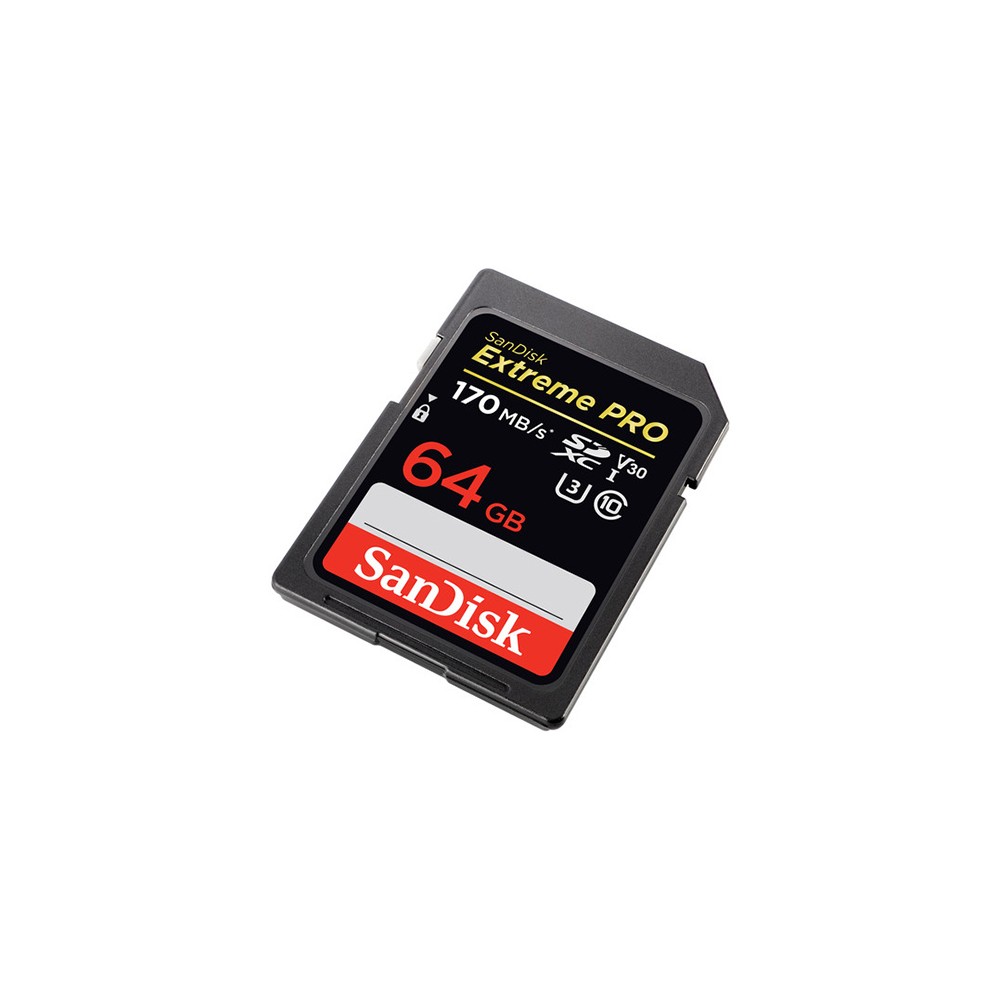 Sandisk Carte Extreme Pro Sdxc 64 Go 90/170 Mo/s V30 U3 à Prix Carrefour