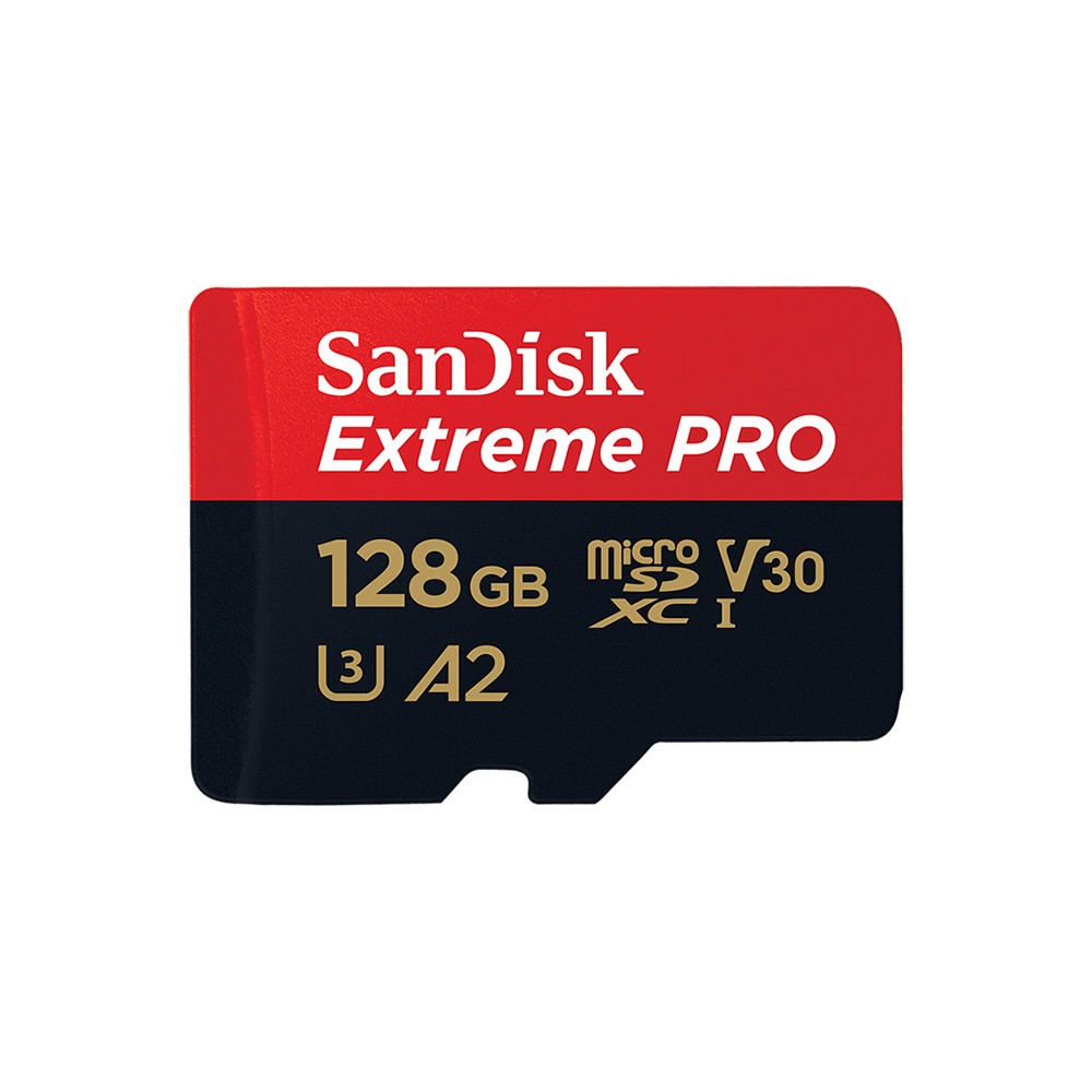 SanDisk Micro SDXC Extreme PRO 128GB A2 C10 170MB/s R with SD Adapter (SDSQXCY_128G_GN6MA)