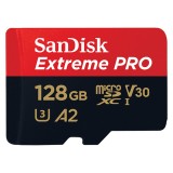 เมมโมรี่การ์ด SanDisk Micro SDXC Extreme PRO 128GB A2 C10 170MB/s R with SD Adapter (SDSQXCY_128G_GN6MA)