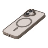 เคส TECHPRO iPhone 16 Gray Matte Frame with clear Back with Magnetic