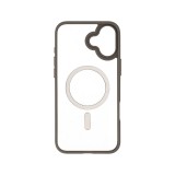 เคส TECHPRO iPhone 16 Plus Gray Matte Frame with clear Back with Magnetic