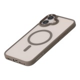 เคส TECHPRO iPhone 16 Plus Gray Matte Frame with clear Back with Magnetic